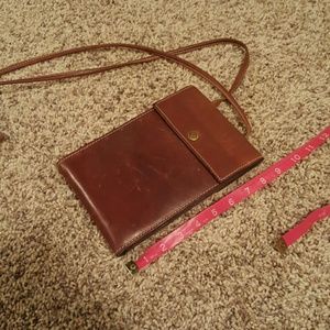Eddie bauer brown cross body purse