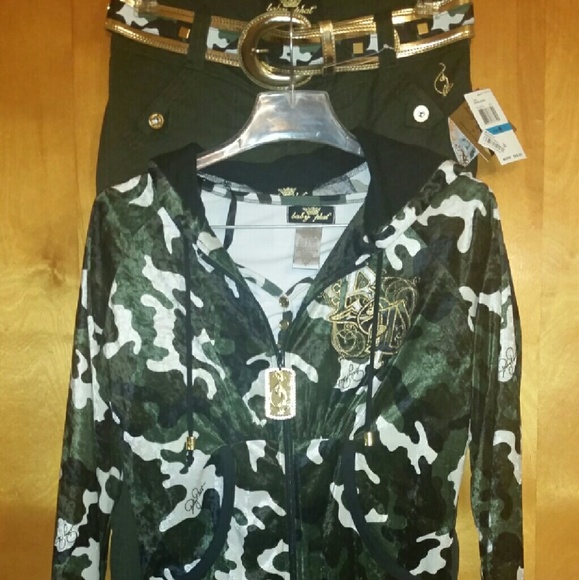 Camo pant set