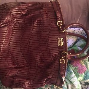 Burgundy Coach Purse