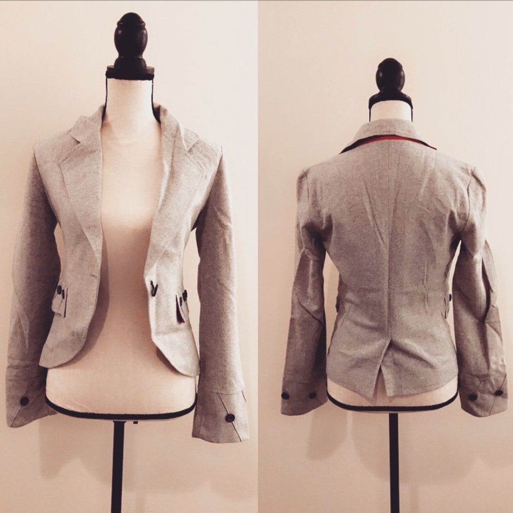 Operations for Levi's Grey Wool Blazer