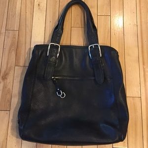 Cole Haan black leather Tote