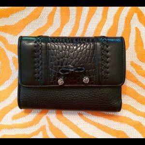 EUC Brighton black genuine leather wallet