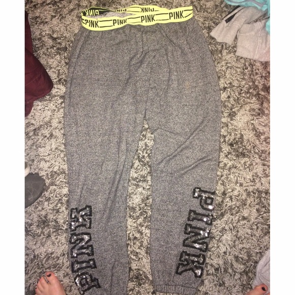 VS pink joggers size small