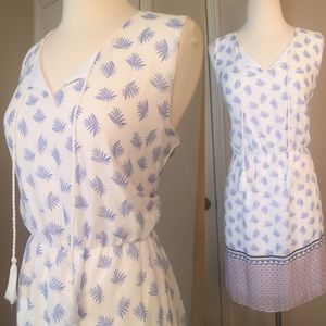 NWT PinkRose Palm Leaf Dress