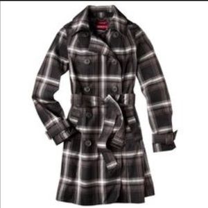 --»--»Plaid Trench Coat«--«--