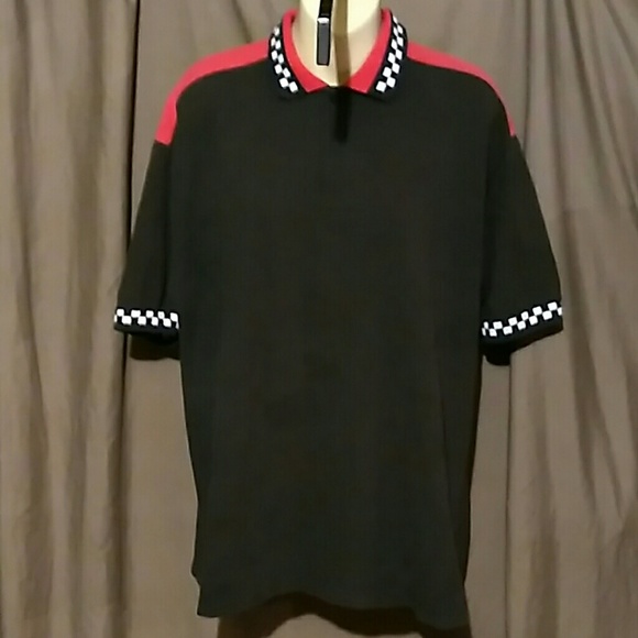 Mens collared short sleeve T-shirt