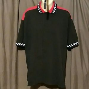Mens collared short sleeve T-shirt