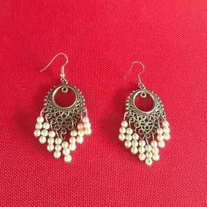 Faux Pearl Earrings