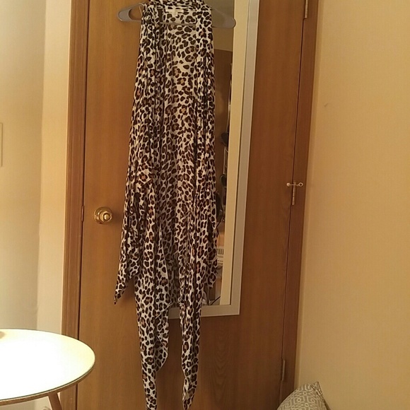 Amuse Society leopard kimono/tunic one size