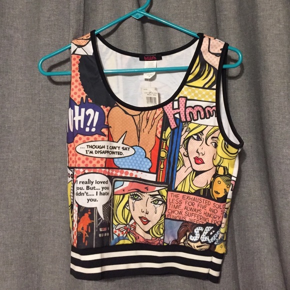 Pop-art crop top