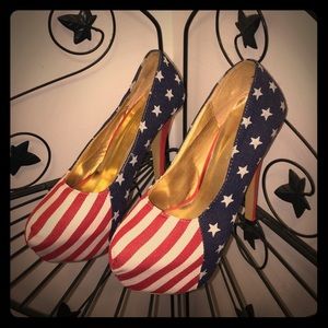 American Flag Heels