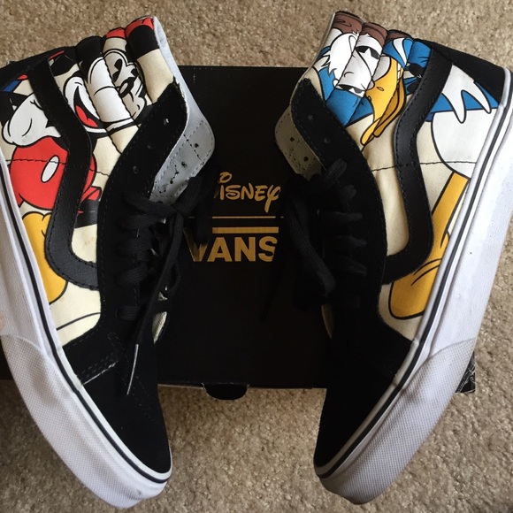 Vans Shoes - Size 7.5 women's Disney & friends sk8-hi Vans.