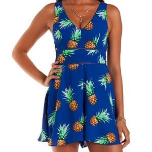 Pineapple Print Romper