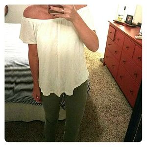 Old Navy off the shoulder white top