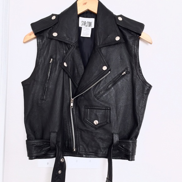 Urban Outfitters Jackets & Blazers - Vintage Leather Moto Style Vest/Jacket