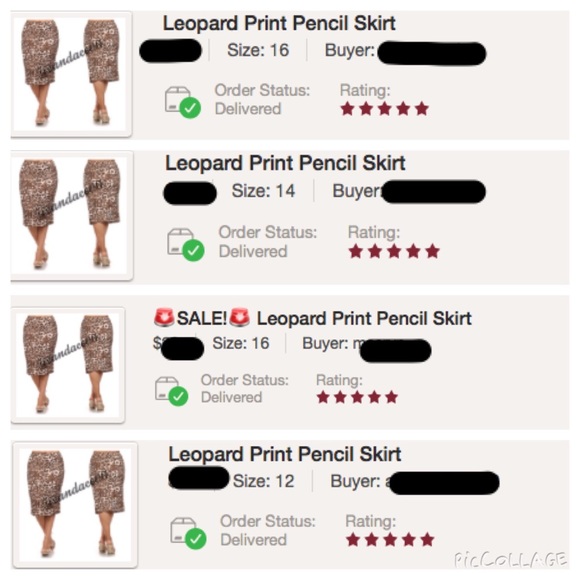 ⭐️5 STAR rated!⭐️Leopard Print Pencil Skirt (12) - Picture 4 of 4