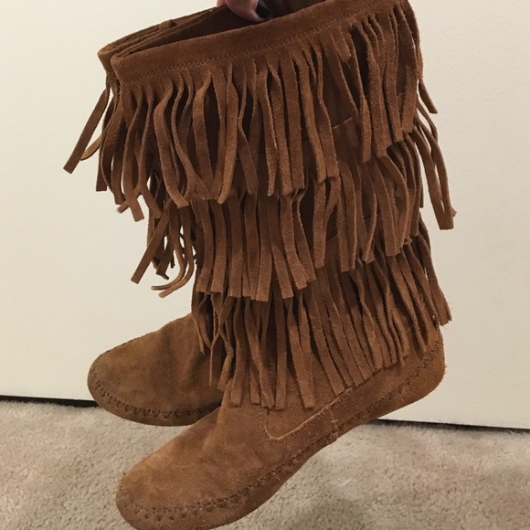 Lauren Conrad Fringe Boots