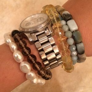 Semi-precious Stone Stacking Bracelets