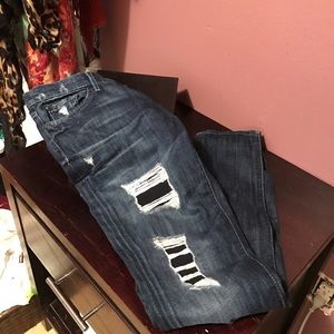 7 for all mankind ROXANNE destroyed skinnies