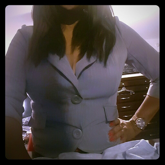 Gray with white pinstripe , you're sure to love