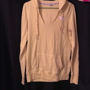 Victoria's Secret PINK yellow hooded sweatshirt