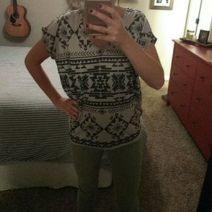 Forever 21 geometric print tunic