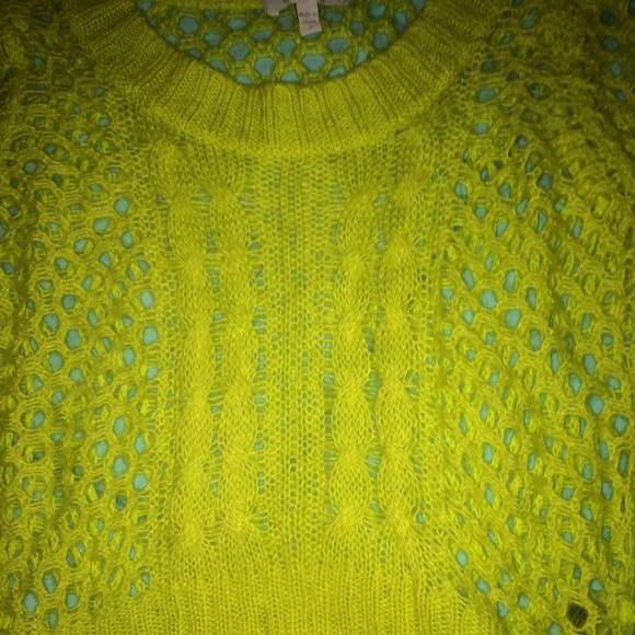 Neon sweater. 100% acrylic. Good condition. - Picture 3 of 4