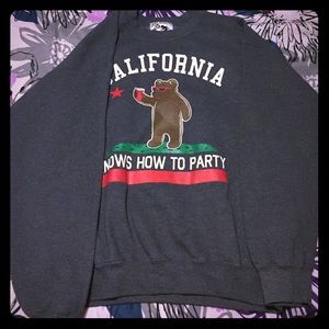 Cali knows how to party sweatshirt