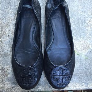 Black Tory Burch Reva flats