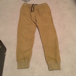 American eagle dark khaki joggers (medium)