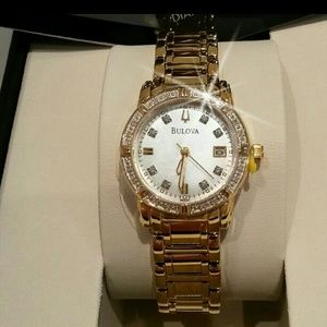 NWT Bulova Women's Yellow gold tone Watch. 2 left
