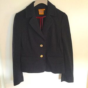 Tory Burch Navy 'Beverly' Milano Blazer XS