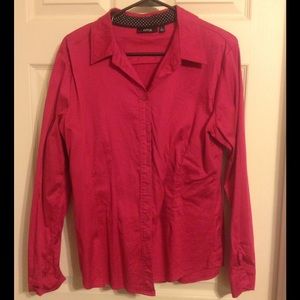 Pink button up