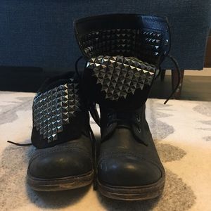 Convertible black laceup boots from Zigi Soho