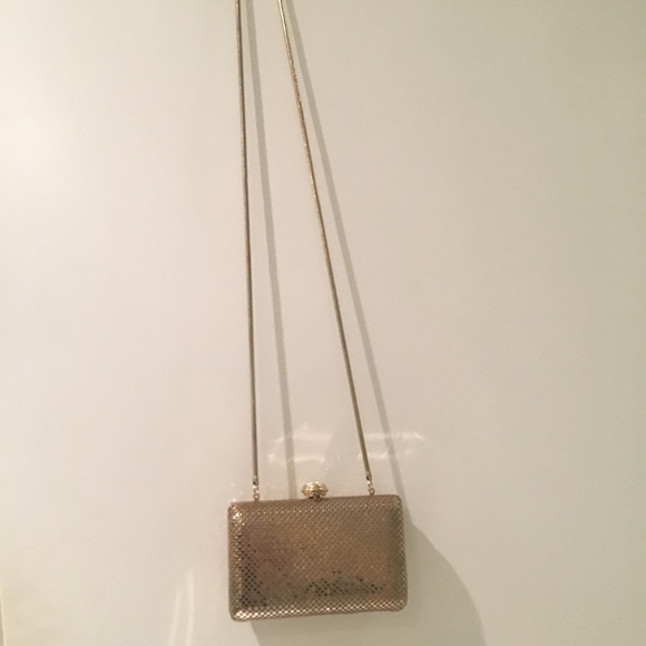 Sondra Roberts gold evening clutch