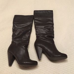 Brown leather Jessica Simpson knee high boots