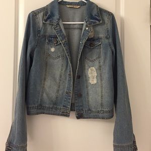 Highway Jeans Distressed Jean (Denim) Jacket