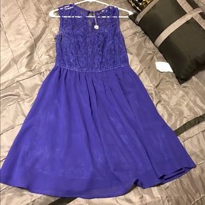 Beautiful royal blue lace dress!!