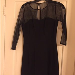 Gianni Bini black mesh 3/4 sleeve dress