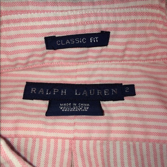 Pin striped Ralph Lauren classic fit blouse. - Picture 2 of 3