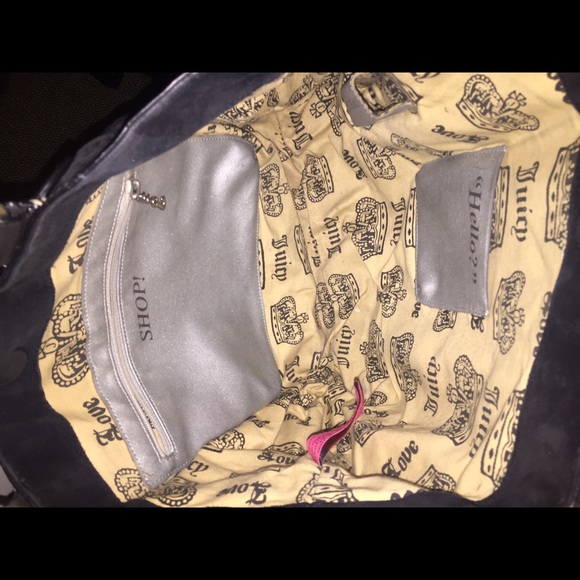 Black Suade Juicy Couture Purse - Picture 3 of 4