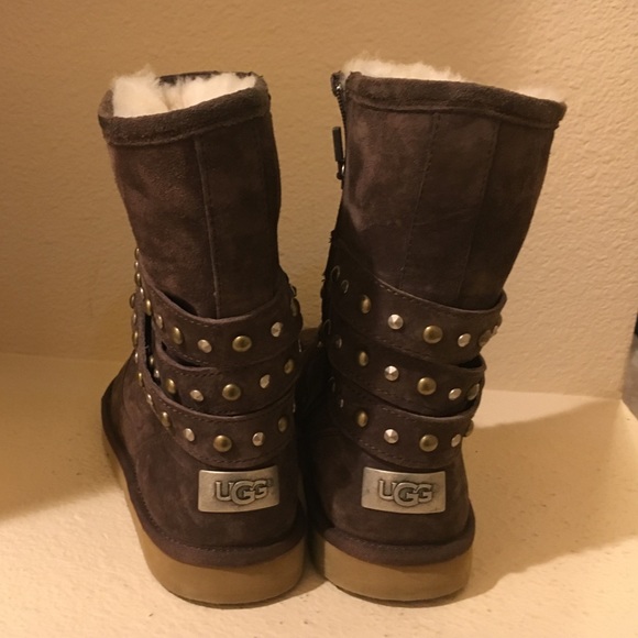 UGG Shoes - Beautiful Brown Suede Uggs with Stud Detail