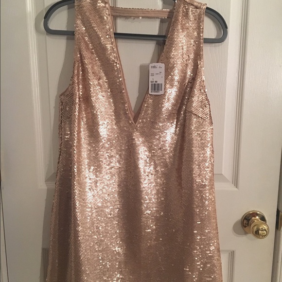 Gold/blush sequin dress - Picture 1 of 4