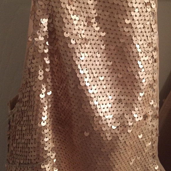 Gold/blush sequin dress - Picture 3 of 4