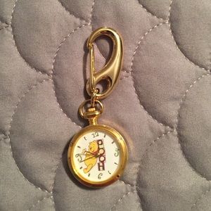 "Pooh" clip on watch