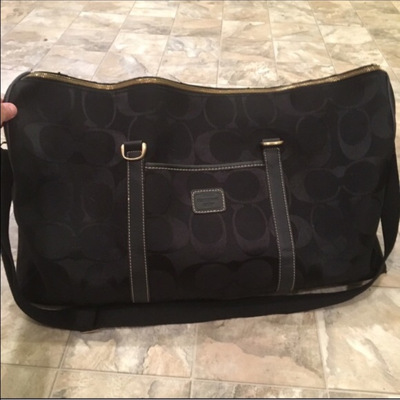 coach canvas duffle bag