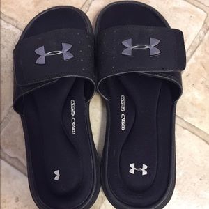 Underamor Slides- Boy's US 6