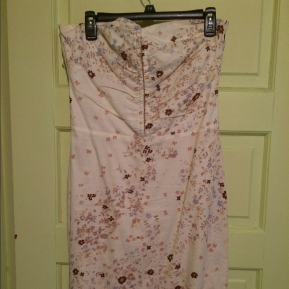 Strapless cotton sundress