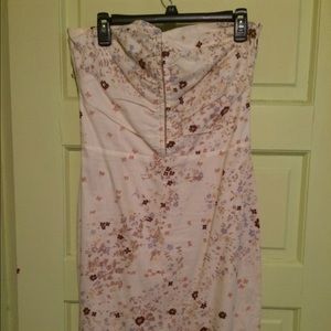 Strapless cotton sundress
