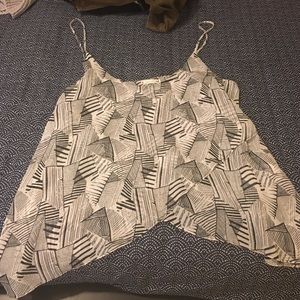 Black and white print tank